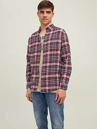 Vínová košeľa Jack & Jones Classic