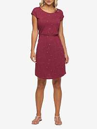 Vínové dámske vzorované šaty Ragwear Lilithe