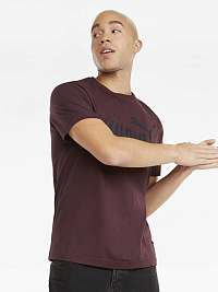 Vínové pánske tričko Puma ESS Logo Tee