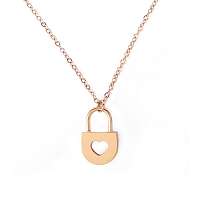 Vuch náhrdelník Heart Key Gold