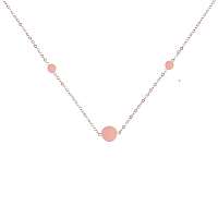 Vuch ružové náhrdelník Dotty Rose Gold