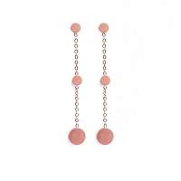 Vuch ružové náušnice Dotty Rose Gold