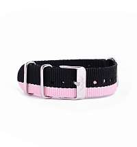 Vuch ružové nylonový opasok Silver Pink