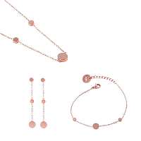 Vuch ružové set Pices of Dotty Rose Gold