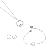 Vuch strieborné set Pices of Ringy Silver
