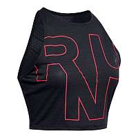 W UA Streaker 2.0 RUN Crop Top-BLK