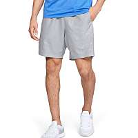 Woven Graphic Emboss Shorts-GRY