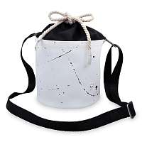 Xiss biela crossbody kabelka Mini White Splash