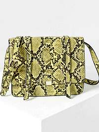 Zelená crossbody kabelka s hadím vzorom CAMAIEU