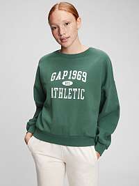 Zelená dámska mikina GAP 1969 Athletic