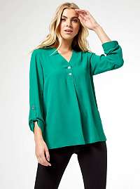 Zelená voľná blúzka Dorothy Perkins