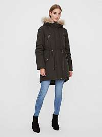 Zelená zimná parka VERO MODA Agnes