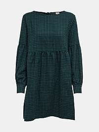 Zelené voľné kockované šaty Jacqueline de Yong