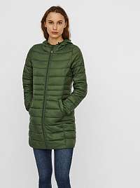 Zelený prešívaný kabát VERO MODA Mikkola