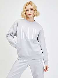 Ženy - Mikina boyfriend logo GAP Sivá
