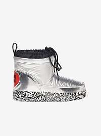 Zimná obuv pre ženy Love Moschino - strieborná