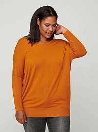 Zizzi oranžový ľahký sveter