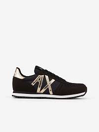 Zlato-čierne dámske tenisky Armani Exchange