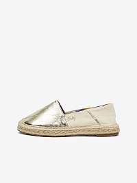 Zlato-krémové espadrilky ONLY Ľava