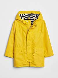 Žltá chlapčenská bunda s kapucňou GAP