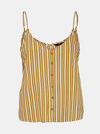 Žltý pruhovaný top ONLY Mint