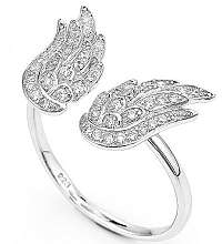 Amen Originálne strieborný prsteň so zirkónmi Angels RW mm