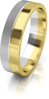 Art Diamond Dámsky bicolor snubný prsteň zo zlata AUG121 mm