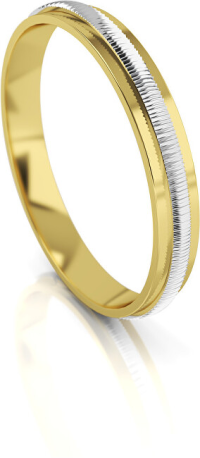 Art Diamond Pánsky bicolor snubný prsteň zo zlata AUG328 64 mm