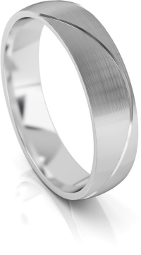 Art Diamond Pánsky snubný prsteň z bieleho zlata AUG284 62 mm