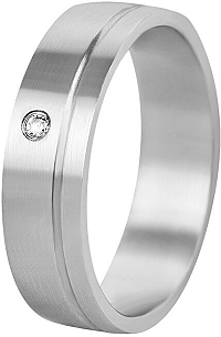Beneto Dámsky prsteň z ocele s Krystel SPD06 56 mm