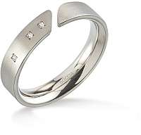 Boccia Titanium Titánový prsteň s diamantmi 0140-02 mm