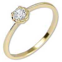 Brilio Nežný zásnubný prsteň zo zlata 226 001 01034 57 mm
