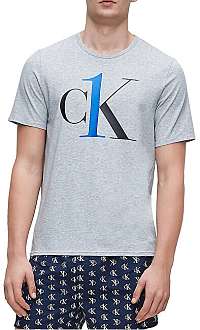 Calvin Klein Pánske tričko CK One S / S Crew Neck NM1903E -080 Grey Heather L