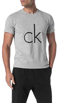 Calvin Klein Pánske tričko CK Sleep Cotton S/S Crew Neck NB1164E-6HY Grey With Logo XL