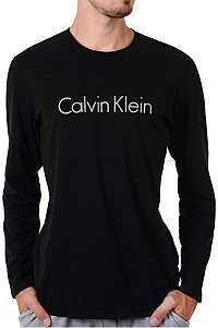Calvin Klein Pánske tričko Comfort Cotton L/S Crew Neck NM1345E-001 Black S