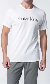 Calvin Klein Pánske tričko Comfort Cotton S / S Crew Neck NM1129E -100 White M