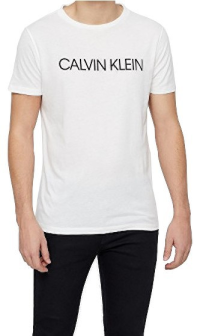 Calvin Klein Pánske tričko Relaxed Crew Tee KM0KM00328-100 White L