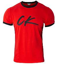 Calvin Klein Pánske tričko Relaxed Retro Crew Tee KM0KM00467-XBG High Risk L