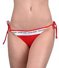 Calvin Klein Plavkové nohavičky String Side Tie Bikini CK Logo KW0KW00650-668 Laras Lipstick L
