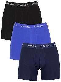 Calvin Klein Sada boxeriek Cotton Stretch 3P Boxer Brief NB1770A-4KU Black, Blue Shadow, Cobalt Water XL