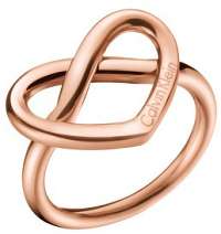 Calvin Klein Srdiečkový bronzový prsteň Charming KJ6BPR1001 mm