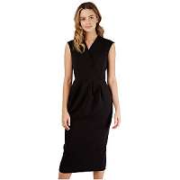 Closet London Dámske šaty Closet Princess Seam Wrap Dress Black XL