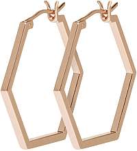 Cluse Hexagonové bronzové náušnice CLJ50004