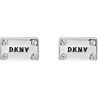 DKNY Štýlové postriebrené náušnice Plackard New York20019