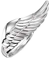 Engelsrufer Strieborný prsteň s anjelským krídlom ERR-WING