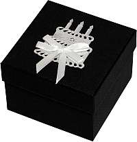 Giftisimo Luxusná darčeková krabička so strieborným tortou
