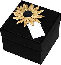 Giftisimo Luxusná darčeková krabička so zlatou slnečnicou