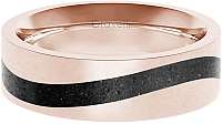 Gravelli Betónový prsteň Curve bronzová / antracitová GJRWRGA113 mm