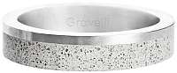 Gravelli Betónový prsteň Edge Slim oceľová / sivá GJRUSSG021 63 mm