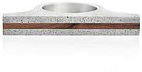 Gravelli Extravagantné betónový prsteň Omega Wood GJRUWOG006 mm